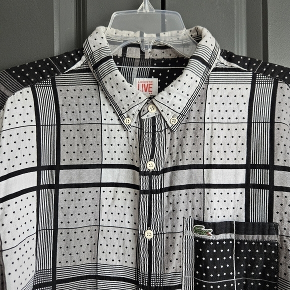 Lacoste Live Mens Button Down Sz 44 - Picture 3 of 10
